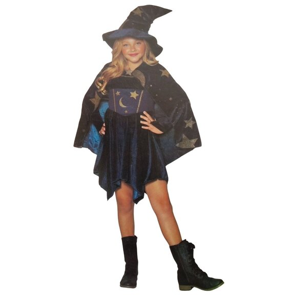 Girls S (6/6X) Spellbound Wizard Complete 3 Piece Halloween Costume - Picture 1 of 8